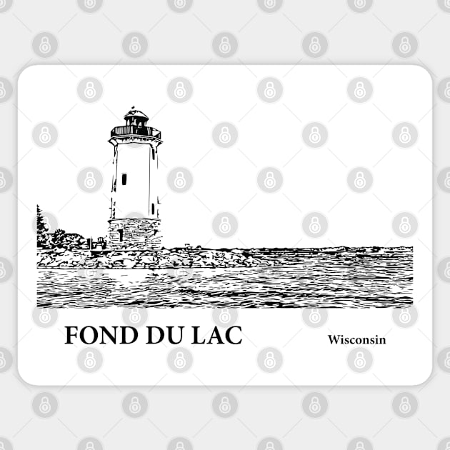 Fond du Lac Wisconsin Sticker by Lakeric